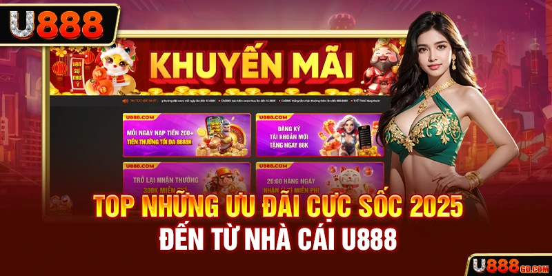 Khuyến mãi u888 Top những ưu đãi cực sốc 2025 đến từ nhà cái U888