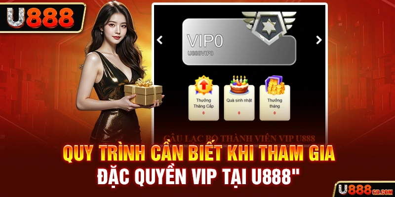 Đặc Quyền Vip Tại Nhà Cái U888 - Mọi Thông Tin Bạn Cần Biết Quy trình cần biết khi tham gia đặc quyền VIP tại U888